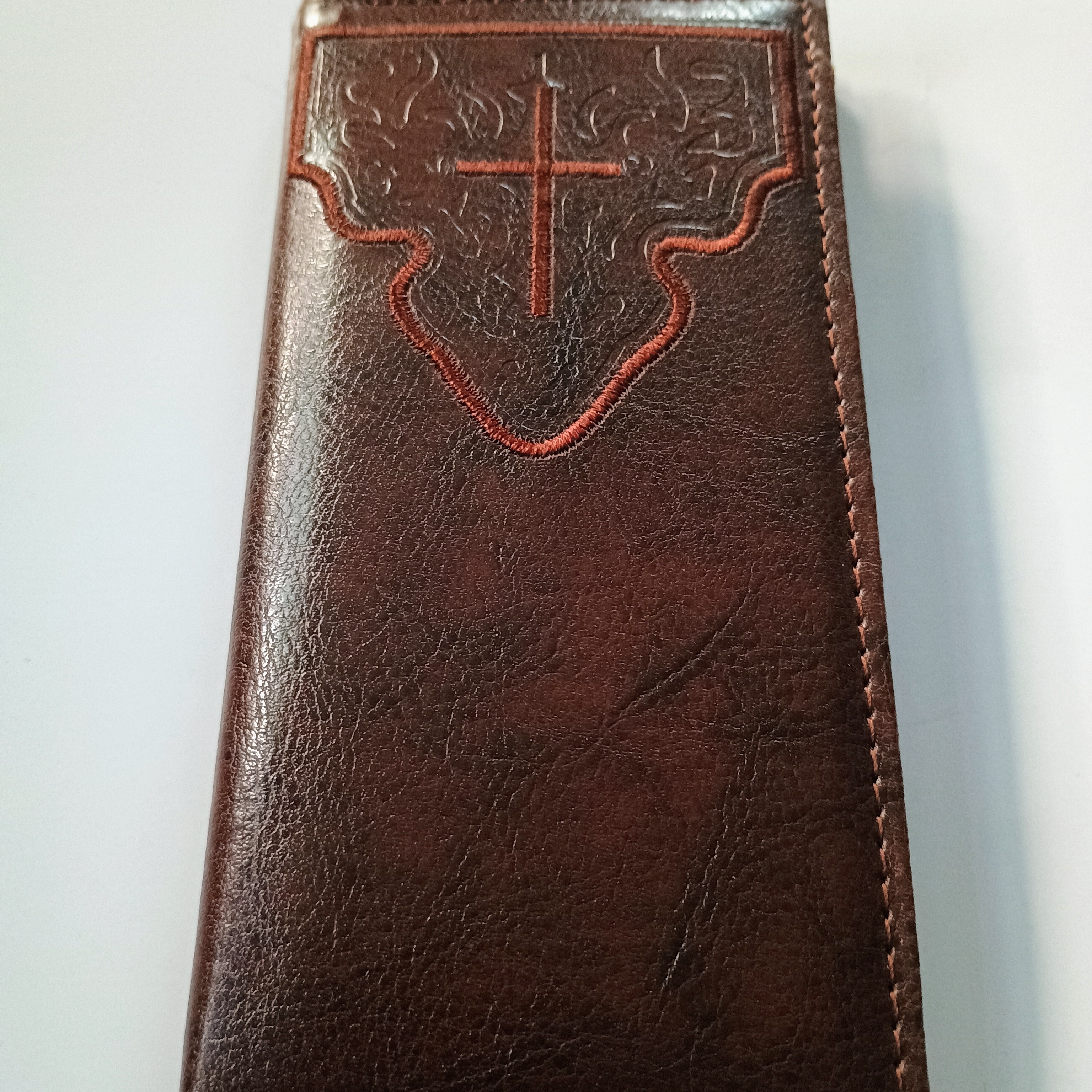 Brown Leather Key  Card Holder